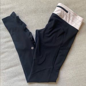 Lulu Lemon Mid Rise Leggings-With Pockets